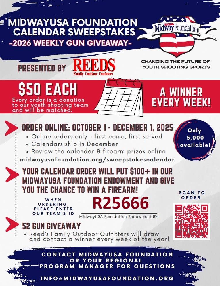MidwayUSA Foundation Calendar Sweepstakes